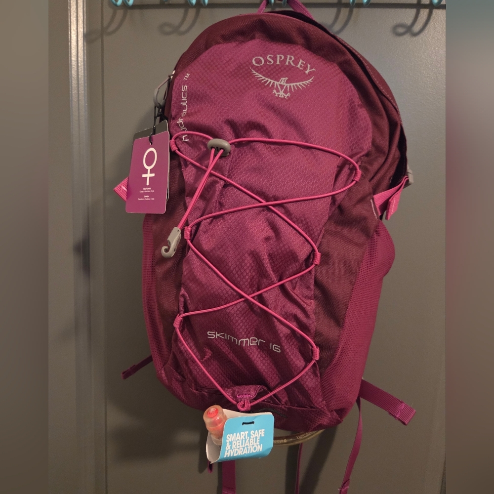 Osprey Skimmer 16L Women's Hiking Backpack Hydraulics Reservoir Purple New Tags